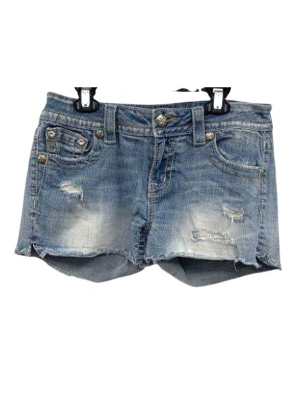 Miss Me Distressed Denim Shorts Women's Size 28 Signature Style